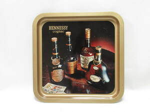 レトロ ブリキのトレー HENNESSY cognac ヘネシー コニャック/トレイ/ブランデー ノベルティ 広告 アンティーク ヴィンテージ