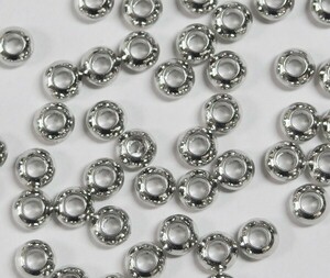  metal * button type 5x3mm nickel color 20g ( approximately 86 piece )*[ order is total 500 jpy from ] beads 