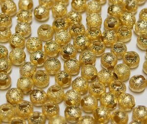  Star пыль * золотой цвет 4mm шар 10g( примерно 100 шт )*[ заказ. всего 500 иен из ] Gold цвет бисер 