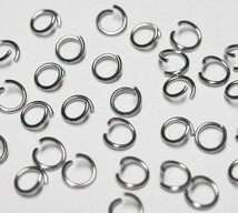 金具★丸カン ステンレス製 5mm (太さ0.7mm)　10g(約240個)★【ご注文は合計500円から】 SUS304, サージカルステンレス_画像2