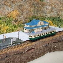 駅　　［夕張鉄道　新二岐（しんふたまた）駅タイプ］　　　　　　　　　　展示　ジオラマ 　レイアウト　　などに_画像10