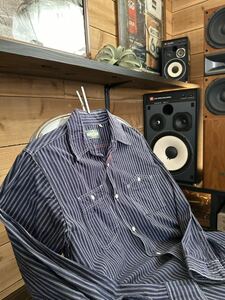 【東洋エンタープライズSUGAR CANE（シュガーケーン）SLUB BROAD STRIPE WORK SHIRT（SC25559）】