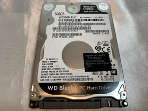 Western Digital　500GB　WD BLACK　PC Hard Drive　動作未確認　中古品