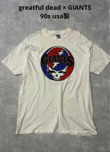 grateful dead giants コラボ　Tシャツ1993年製 プリントTシャツ ホワイト XL