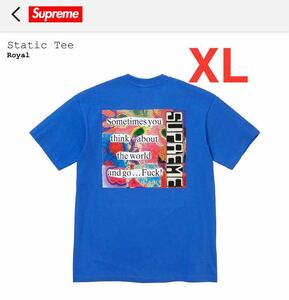 Supreme Static Tee ロイヤル XLサイズ Tシャツ スタティック シュプリーム BOX LOGO ボックスロゴ ブルー