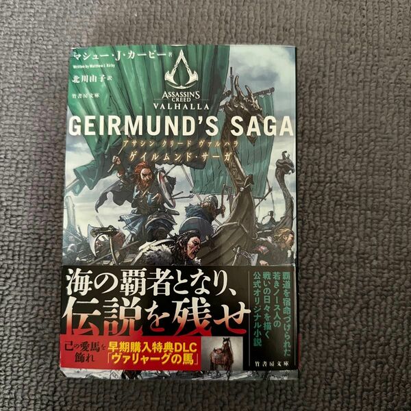 アサシンクリードゲイルムンド、サーガ小説　竹書房文庫未読品です(ゲーム解説書ではありません)