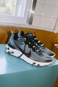 NIKE REACT ELEMENT 87 anthracite black（リアクトエレメント ブラック）THE PREQUEL AQ1090-001 28cmナイキ