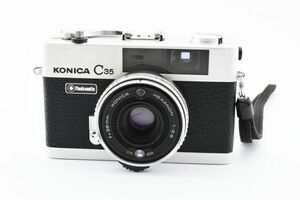 【美品 動作確認済】 Konica コニカ C35 Flash Matic Silver 35mm Film Camera 2135182