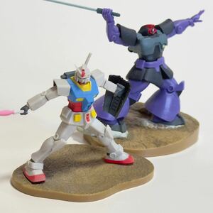 機動戦士ガンダム 30th ANNIVERSARY 一番くじ ジオラマフィギュア賞 ガンダム & ドム（ガイア） フィギュア2体セット ♪