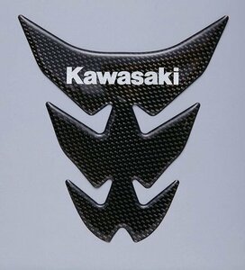 カワサキ純正 タンクパッド カーボン調「Kawasaki」　J2007-0037