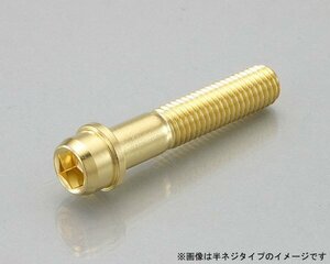 キタコ K・CON Proビビッドボルト(24Kver) M10×35/P1.5 全ネジ　0901-100-00104