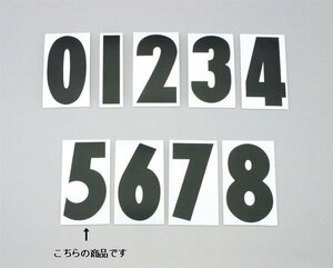 キタコ ゼッケンシール(5) サイド/クロ/3マイ　000-0006005