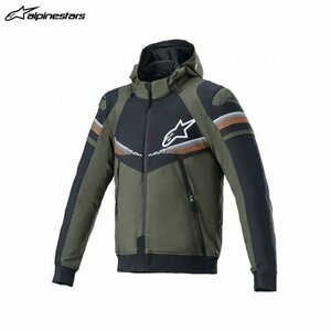 アルパインスターズ SEKTOR v2 TECH HOODIE 684 FOREST BLACK ORANGE FLUO Mサイズ] ALP8059175399817