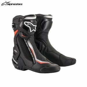 アルパインスターズ SMX PLUS V2 ブーツ 1231 BLACK WHITE RED FLUO[EU40/25.5cm] ALP8033637962146