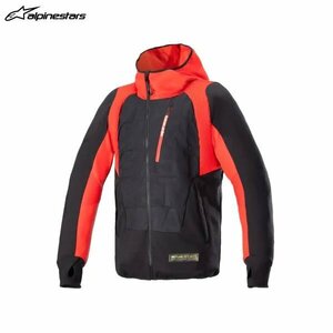 アルパインスターズ MO.ST.EQ HYBRID HOODED ジャケット 1463 BLACK FLAME RED Lサイズ] ALP8059347271231