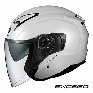 OGKカブト オープンフェイスヘルメット EXCEED(エクシード) パールホワイト L(59-60cm) OGK4966094576844