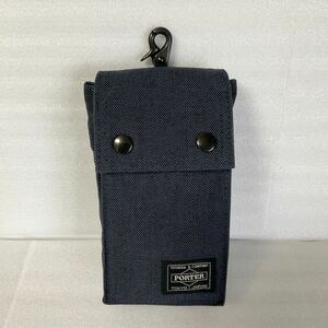PORTER smoky mobile pouch navy beautiful goods 