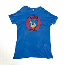 80s Hanes 半袖Tシャツ SUPER JOCK 両面プリント ハーネス シングルステッチ XL_画像2