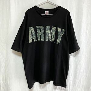 90s 米軍 USA製 U.S ARMY デジカモプリント Tシャツ ベイサイド U.S. アーミー ミリタリー XL