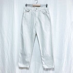 90s USA製 Levi's リーバイス 550 ホワイト デニム パンツRELAXED FIT W32×L30 ジーンズ Gパン 505 560 517 519 