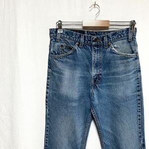 雰囲気抜群 90s USA製 Levi's リーバイス 517 boots cut デニム パンツ オレンジタブ W32×L32 ジーンズ Gパン550 505 560 519 646