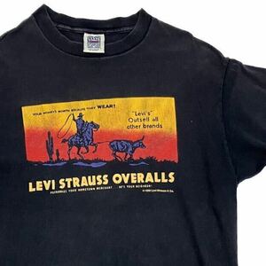 90s USA製 Levis リーバイス SHIRTS FOR JEANS プリントTシャツ アメカジ バイカー　グッドデザイン