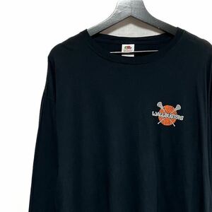 FRUIT OF THE LOOM 長袖Tシャツ フロント バックプリント グッドデザイン ラクロスウェア フルーツオブザ ルーム ロンT XL