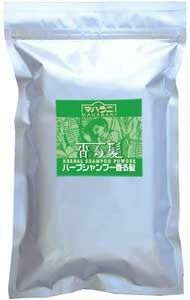 ハーブシャンプー　香る髪　５００ｇ　１個　無添加　リンス不要頭皮爽快　おまけ３点