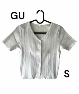 【GU】メロー半袖 ホワイト