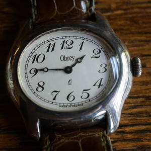 オブレイObreyメンズ 銀無垢 SV925 クォーツ腕時計