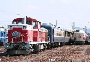 [ railroad photograph ]DE10 1518+ tiger 90000 shape [ Kiyoshi . while ] [0001638]