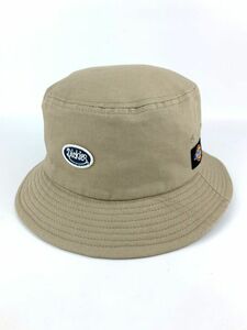 ディッキーズ バケットハット ロゴ 綿100％ 帽子 ブランド レディース メンズ 57~59サイズ ベージュ Dickies