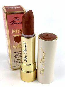 トゥーフェイスド ジューシーマットロングウェア リップスティック ほぼ未使用 口紅 レディース too faced