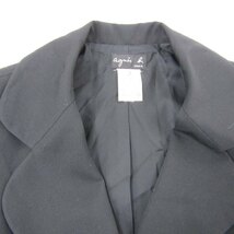 アニエスベー テーラードジャケット アウター スーツ ウール レディース 2サイズ ブラック agnes b._画像4