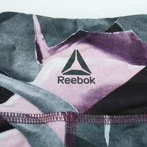 リーボック レギンス ロングスパッツ スポーツウエア スピードウィック レディース Sサイズ 黒×グレー×紫 Reebok_画像6