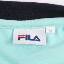 フィラ 半袖Ｔシャツ トップス ロゴT ラメロゴ スポーツウエア レディース Sサイズ ミント×紺×紫 FILA_画像3