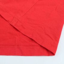 プーマ 半袖Ｔシャツ トップス ロゴT スポーツウエア コットン メンズ Mサイズ 赤×黒 PUMA_画像5