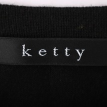 ケティ 半袖Ｔシャツ トップス ウール混 レディース Mサイズ ブラック KETTY_画像3