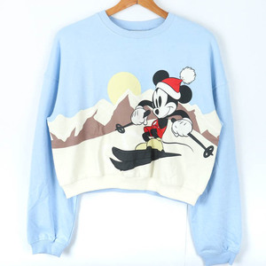  H and M тренировочный футболка tops Mickey Mouse Disney Kids для девочки 170 размер голубой H&M