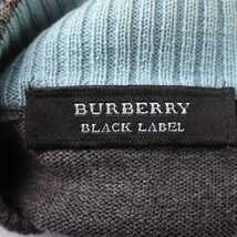 バーバリーブラックレーベル ニット トップス ウール 三陽商会 メンズ 2サイズ グレー BURBERRY BLACK LABEL_画像3