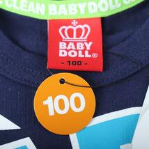 ベビードール 半袖Ｔシャツ トップス ロゴT バックプリント 未使用品 キッズ 男の子用 100サイズ ネイビー BABYDOLL_画像6