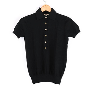  Michael Kors polo-shirt tops short sleeves lady's 4 size black Michael Kors