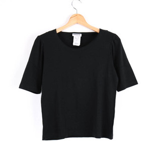 ソニアリキエル 半袖Ｔシャツ トップス オンワード樫山 レディース Lサイズ ブラック Sonia Rykiel