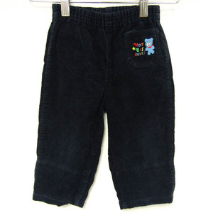  Miki House pants bottoms corduroy hot screw ketsu made in Japan baby for boy 90 size navy MIKIHOUSE