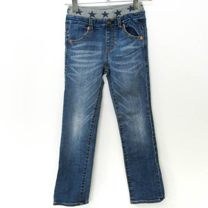  Miki House Denim pants bottoms stretch jeans Dub ruby Kids for boy 130 size blue MIKIHOUSE