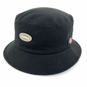 ディッキーズ バケットハット ロゴ 綿100％ 帽子 ブランド メンズ 57~59サイズ ブラック Dickies