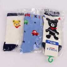 アディダス/ミキハウス他 靴下 11点セット 未使用 まとめて 大量 ソックス キッズ 男の子用 adidas etc._画像3