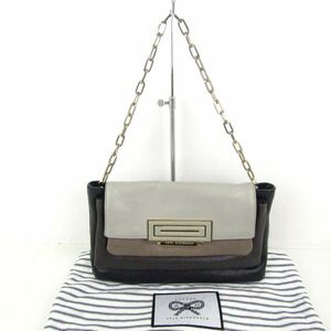 アニヤ・ハインドマーチ ショルダーバッグ レザー チェーン クラッチバッグ 2way 鞄 レディース ブラック Anya Hindmarch