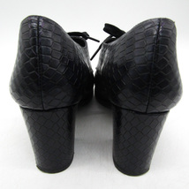 チエミハラ ドレスシューズ 本革 レザー ブランド 靴 スペイン製 レディース 37サイズ ネイビー CHIE MIHARA_画像5