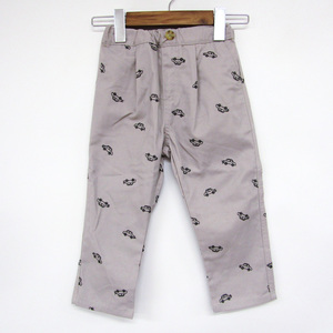 pti my n pants bottoms assortment embroidery pants car pattern unused goods Kids for boy 100 size gray petit main